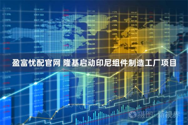 盈富忧配官网 隆基启动印尼组件制造工厂项目