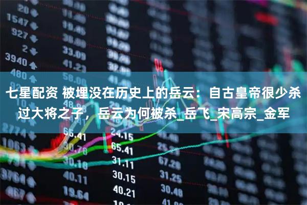 七星配资 被埋没在历史上的岳云：自古皇帝很少杀过大将之子，岳云为何被杀_岳飞_宋高宗_金军